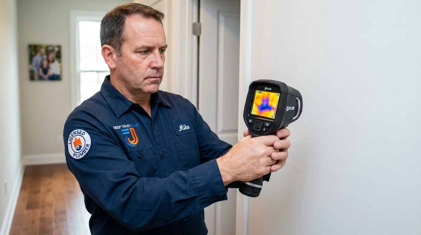 Thermal imaging leak detection by Johns Plumbing LLC in Elysburg